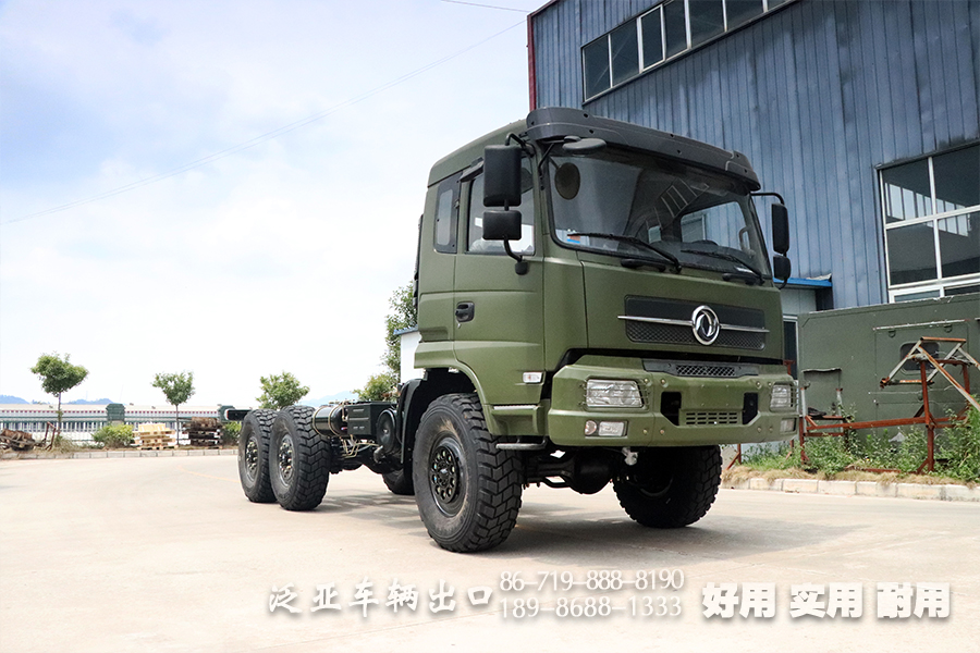 东风天锦底盘,6*6越野底盘,改装5米,后双桥底盘,出口车底盘,越野专用车