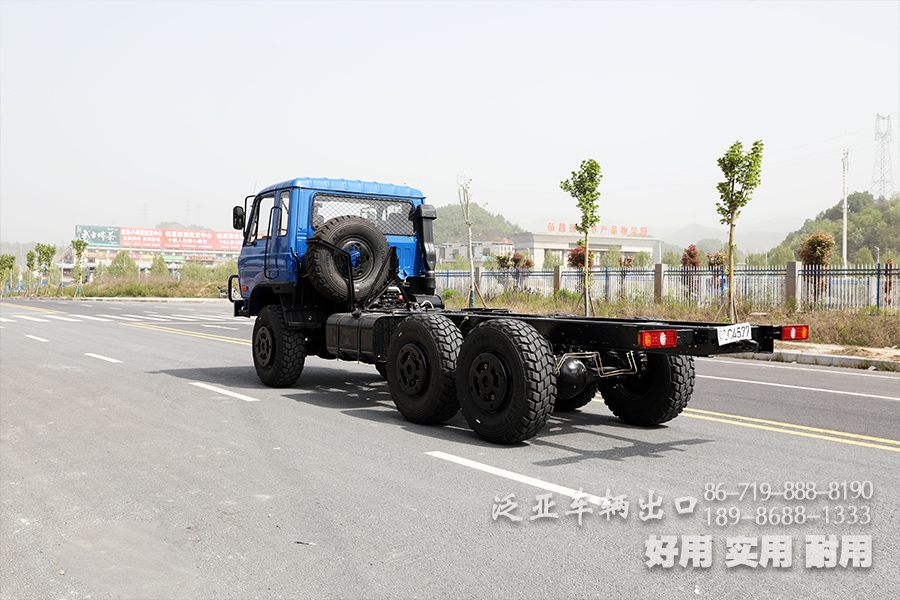 东风六驱,特种车底盘,加强型越野底盘,EQ2102GJ,10吨卡车底盘,6*6底盘配置