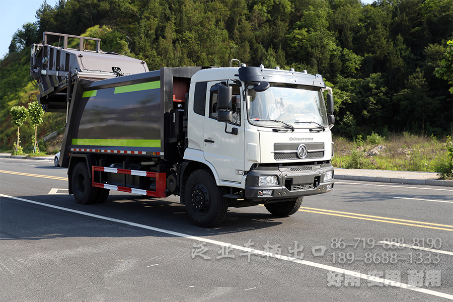 四驱越野底盘、四驱底盘改装、垃圾运输车、14立方垃圾车、轻卡环卫车、多功能垃圾车、4x2垃圾车