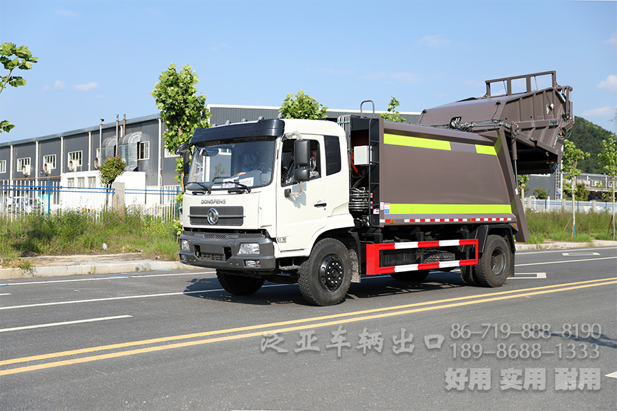四驱越野底盘、四驱底盘改装、垃圾运输车、14立方垃圾车、轻卡环卫车、多功能垃圾车、4x2垃圾车