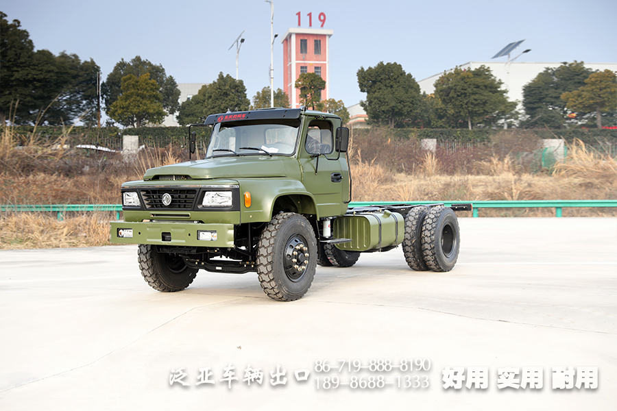 东风210马力长头货车底盘、4*2尖头卡车底盘_