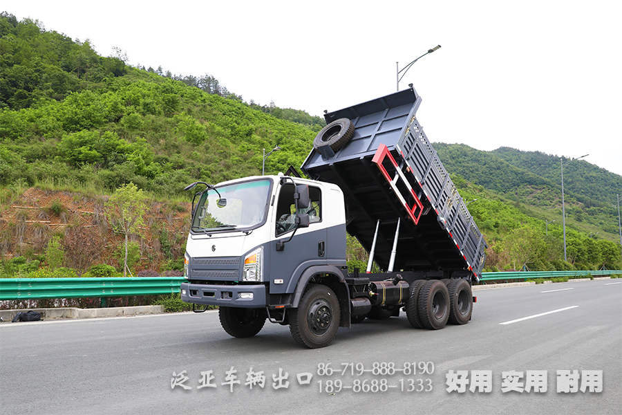 5吨六驱轻型自卸货车_6*6柴油越野型自卸汽车_新款东风山猫自卸卡车出口