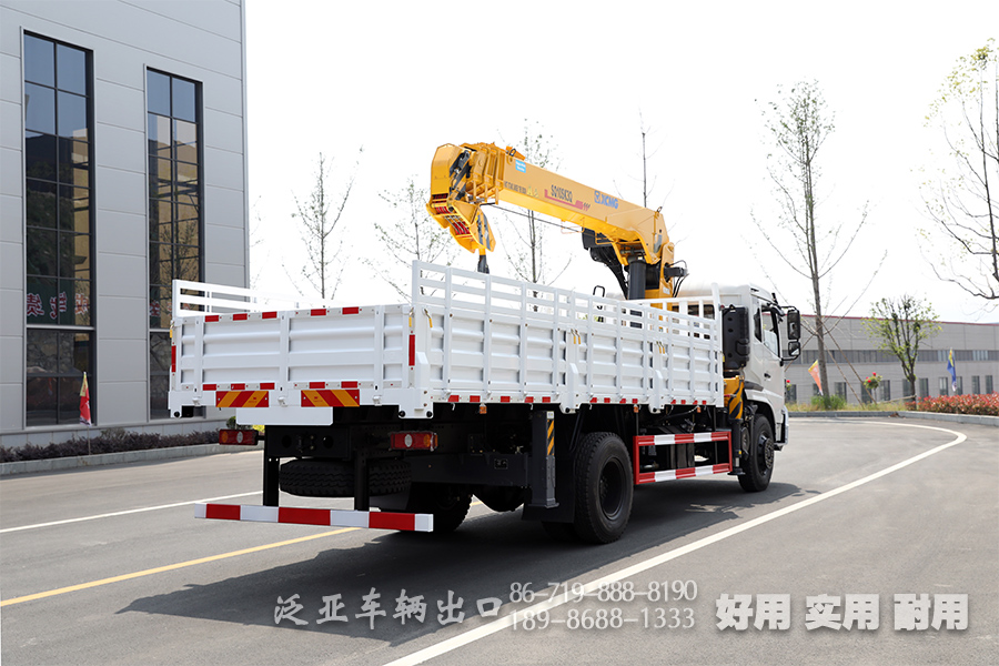  徐工10吨随车吊,随车吊改装厂家,四节臂直臂吊,东风底盘随车吊,SQ10SK3Q随车起重运输车,10吨四节臂吊机