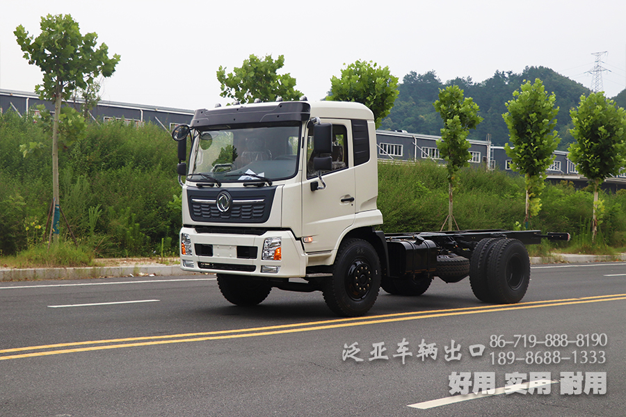 东风4X2大马力越野底盘 平头一排半载货底盘 190马力大功率底盘