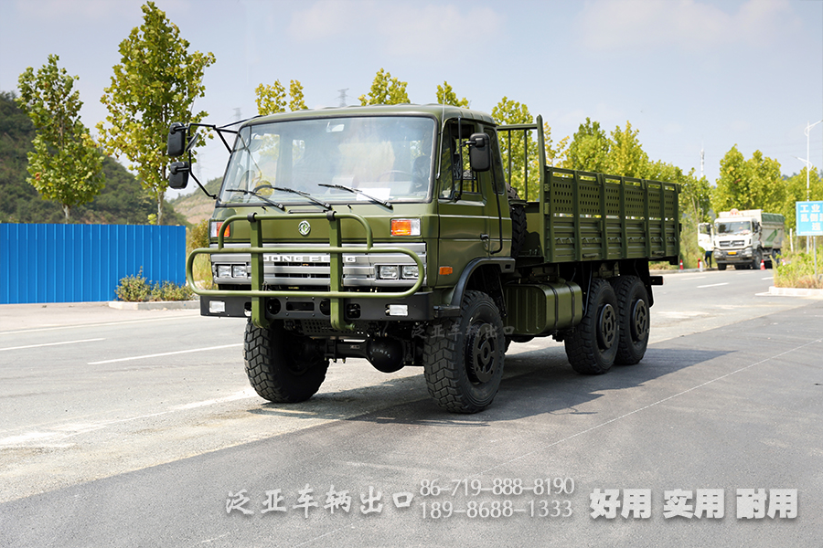 东风EQ2102六驱越野卡车_三吨半六驱越野车平头2102G_东风6X6全驱越野货车