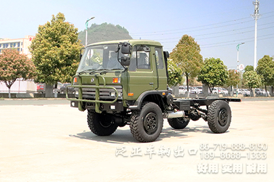 东风四驱越野车底盘_4*4东风153平头底盘_EQ2070G越野专用车底盘