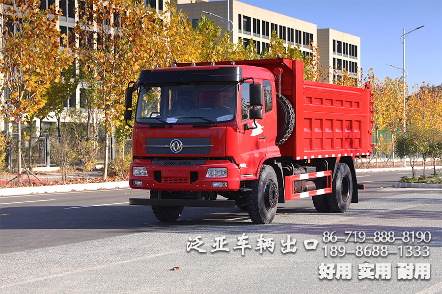 东风平头4x2运输车、东风210马力自卸运输车、东风平头排半驾驶室货车