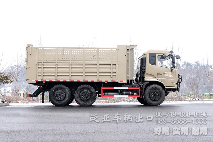 东风六驱。东风6x6，东风大马力越野卡车，天锦驾驶室卡车、210马力卡车