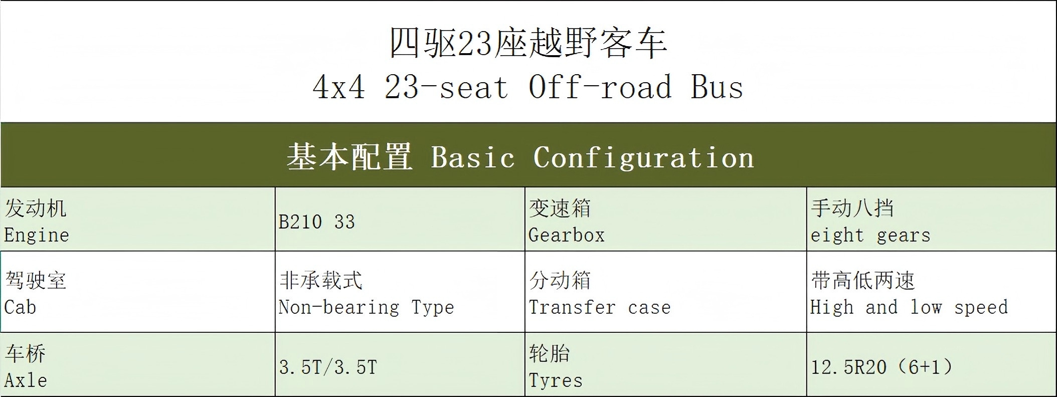 23座客车，矿区中巴，森林消防，观光巴士，通勤车