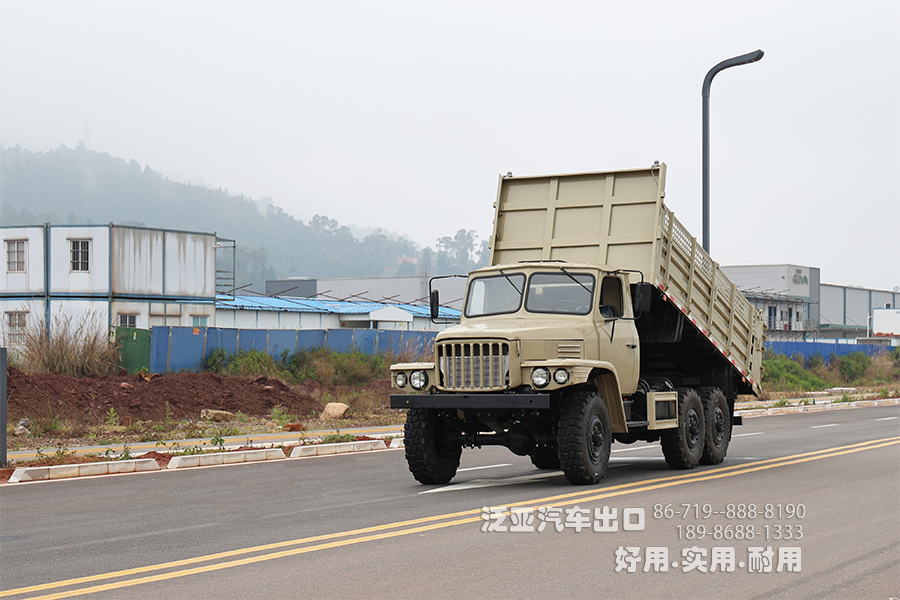 东风六驱EQ2082自卸汽车_东风2.5吨长头自卸车_出口尖头货车配置